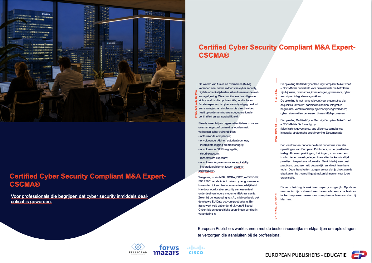 Certified Cyber Security Compliant M&A Expert