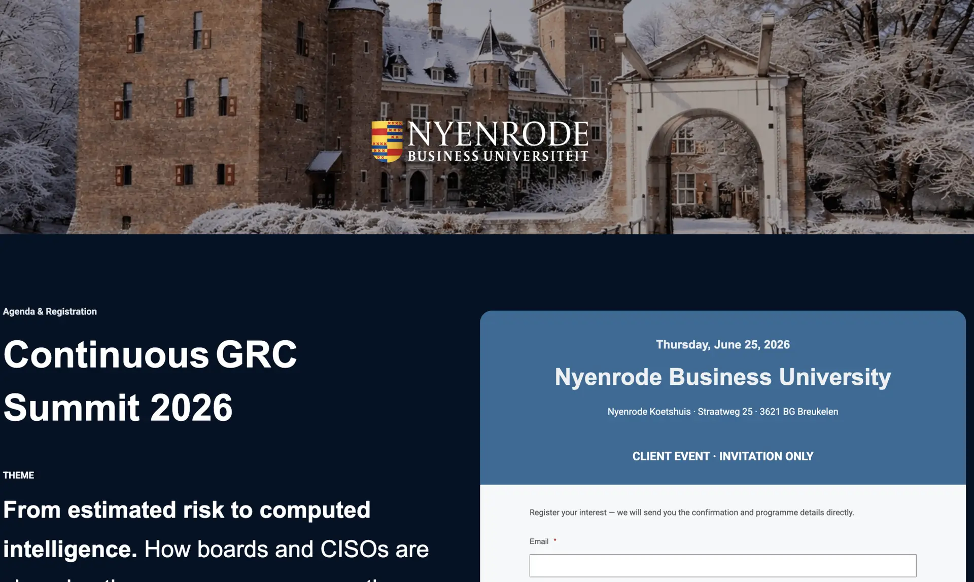 Continous GRC Summit 2026 @ Nyenrode
