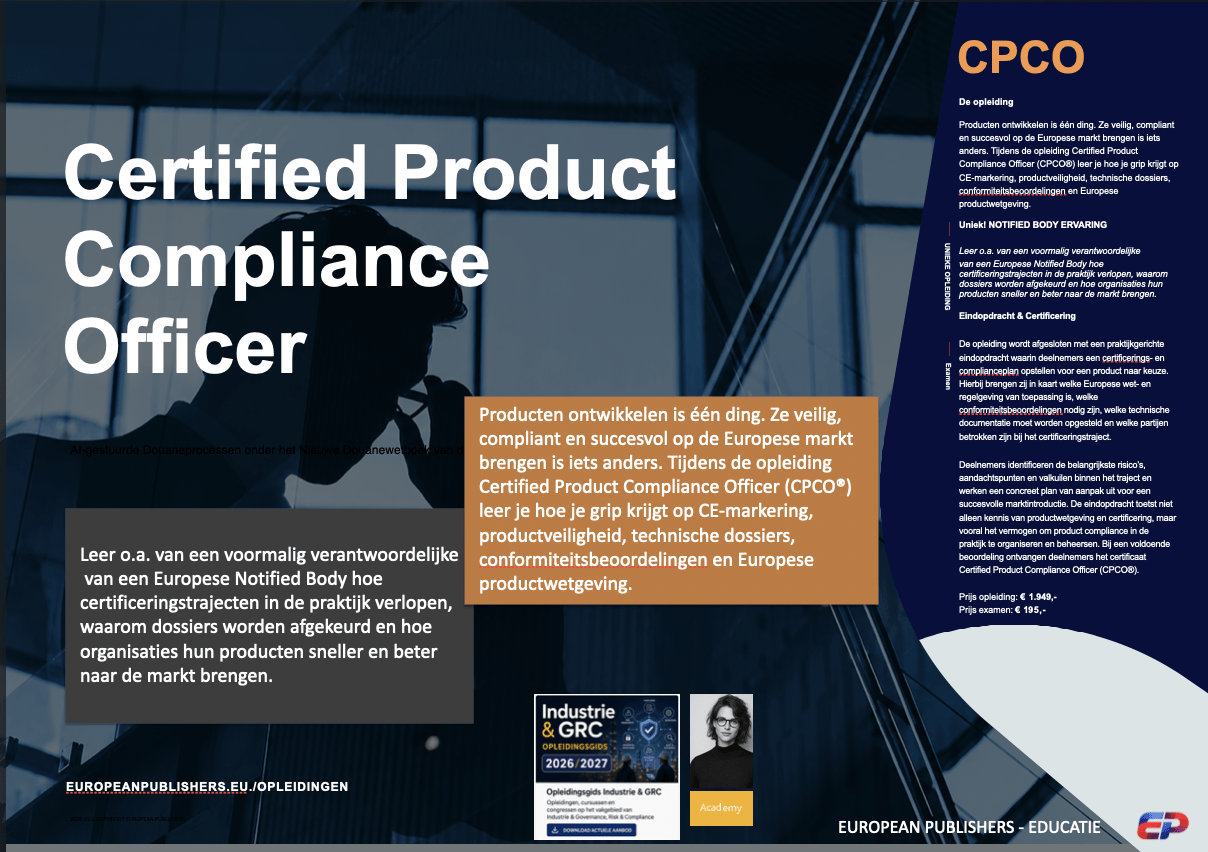 Certified Product Compliance Officer® inc examen – Zwolle