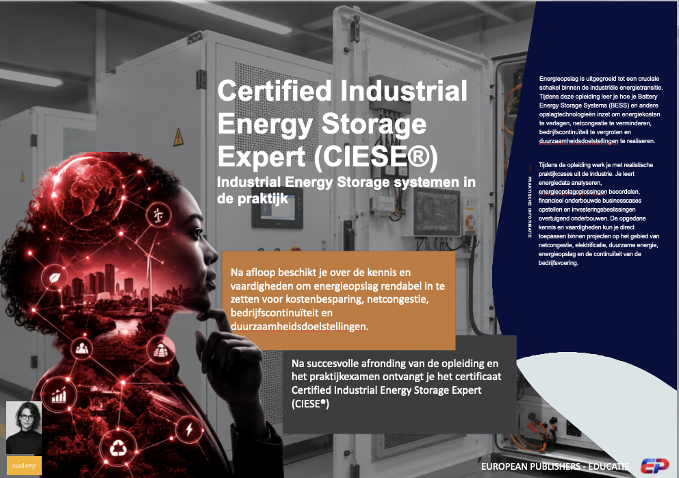 Certified Industrial Energy Storage Expert (CIESE®)