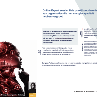 Webinar: Drie praktijkvoorbeelden van organisaties die hun energiecapaciteit hebben vergroot